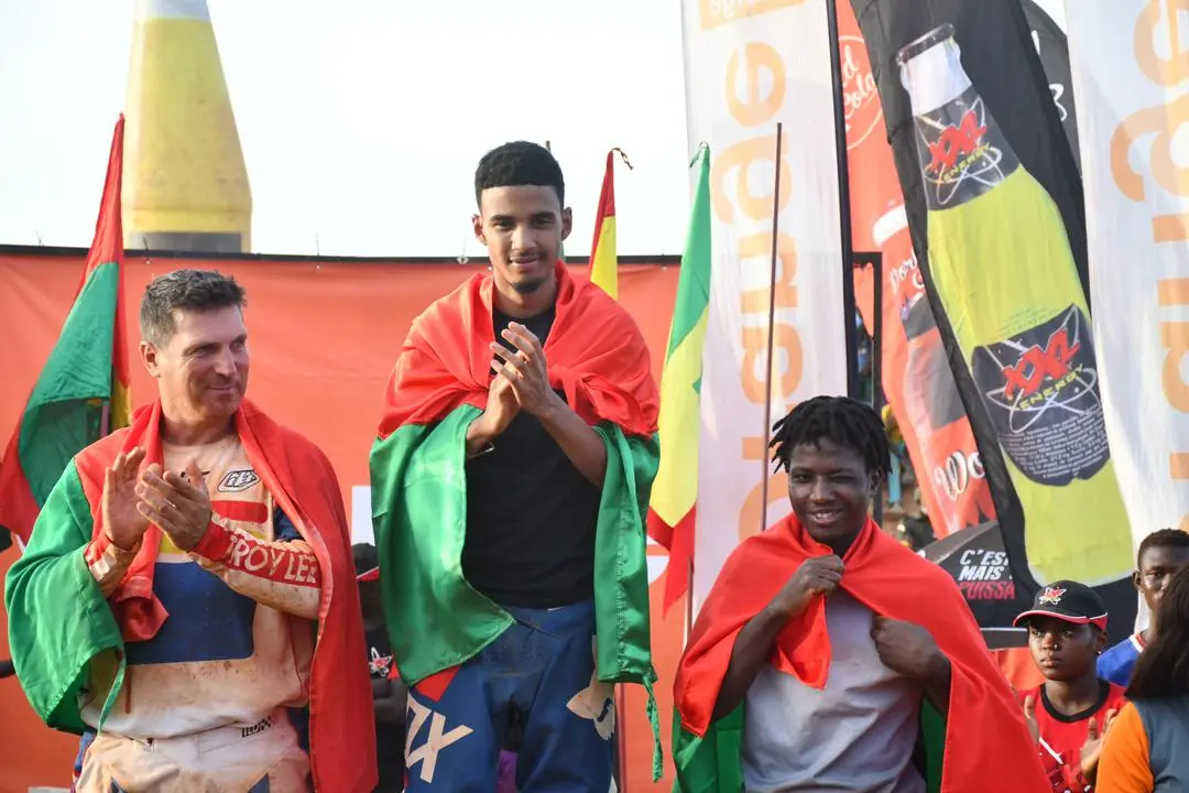 XXL Energy, partenaire du Championnat de Moto Cross de Saaba 2023, les champions sur le podium