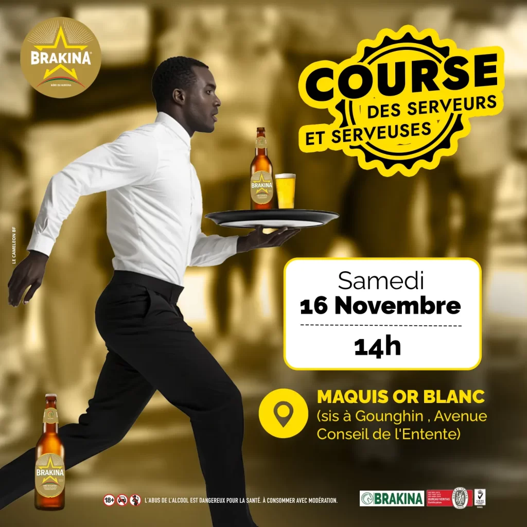 Visuel course de serveurs et de serveuses