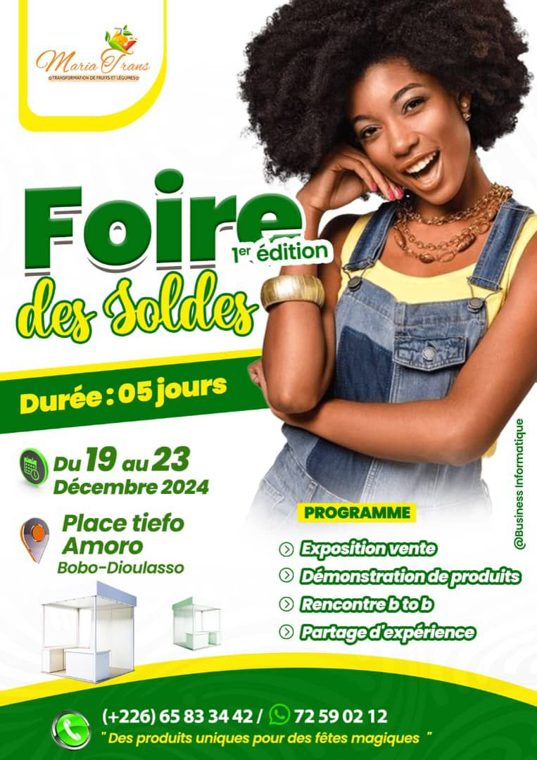 Visuel Foire des Soldes Bobo Dioulasso