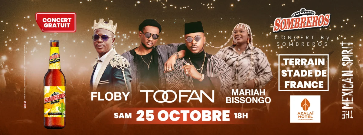 Accueil 1 Visuel de couverture du concert de Toofan avec Sombreros