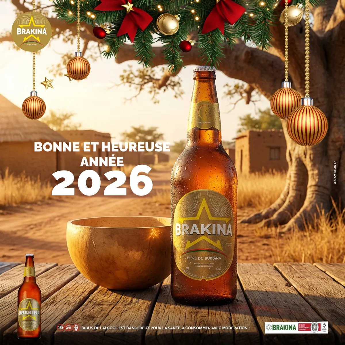Visuel Bonne année 2026 Brakina bière