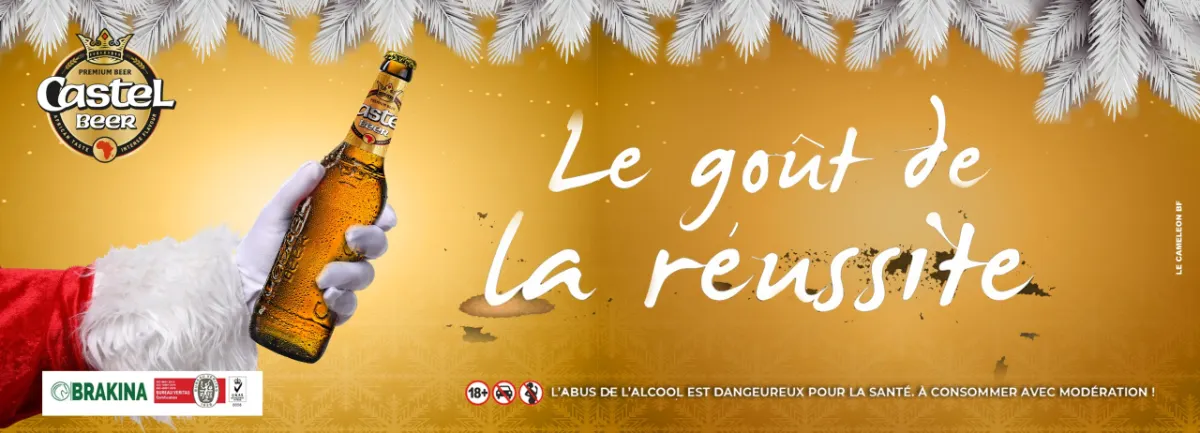Nos Marques 7 bannière de noël 2025 Castel Beer